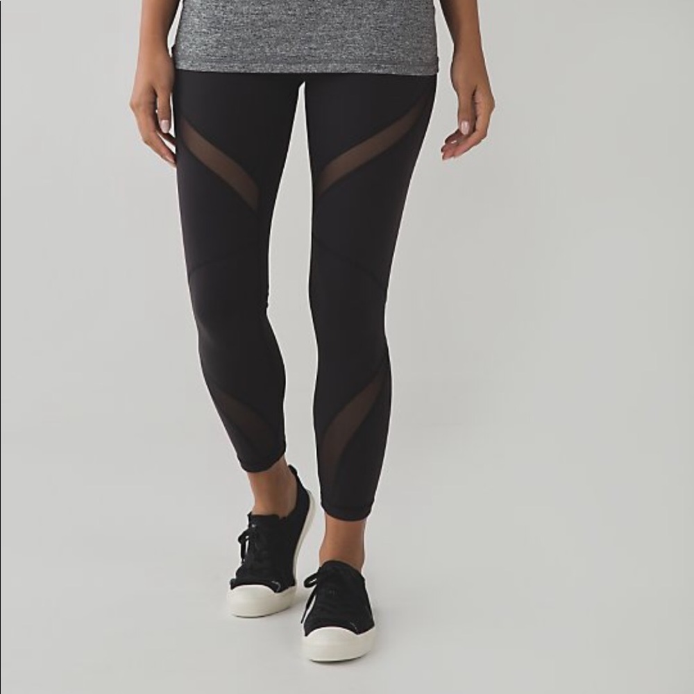 LULULEMON High Times Mesh Wrap Around Leggings
